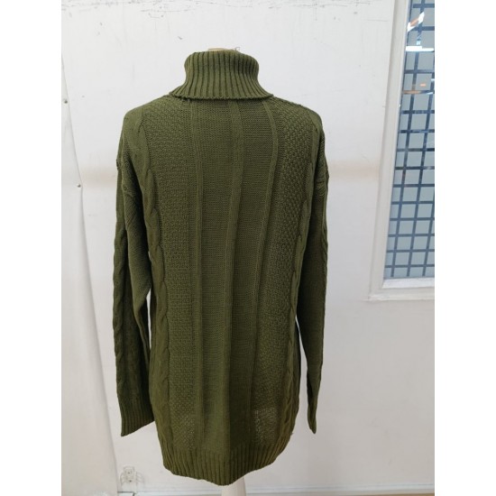 Kadın Balıkçı Yaka Mini Triko Elbise, 29824