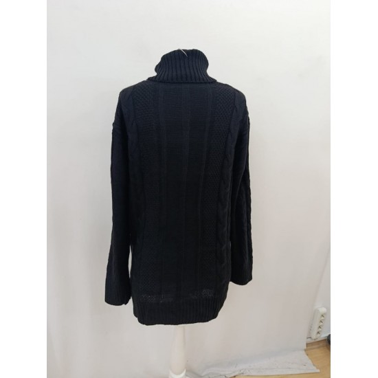 Kadın Balıkçı Yaka Mini Triko Elbise , 29823