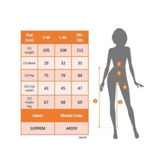 Kadın Yüksek Bel Lastikli Desenli Süprem Pantolon , 29845