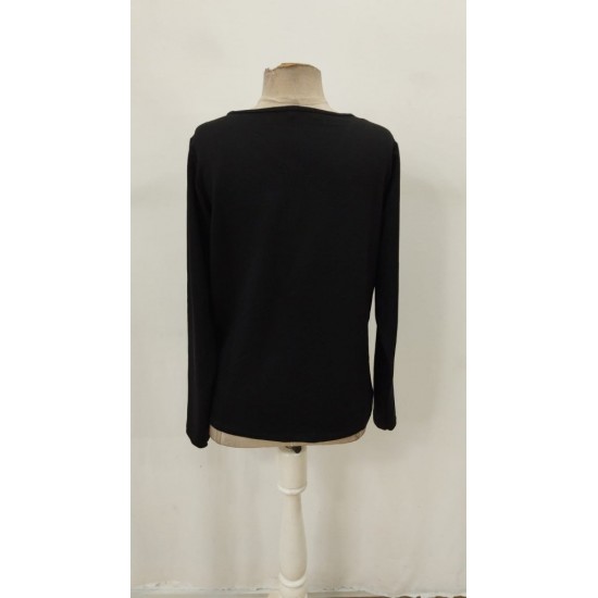 Kadın Uzun Kollu V Yakalı Viskon Bluz , 29835