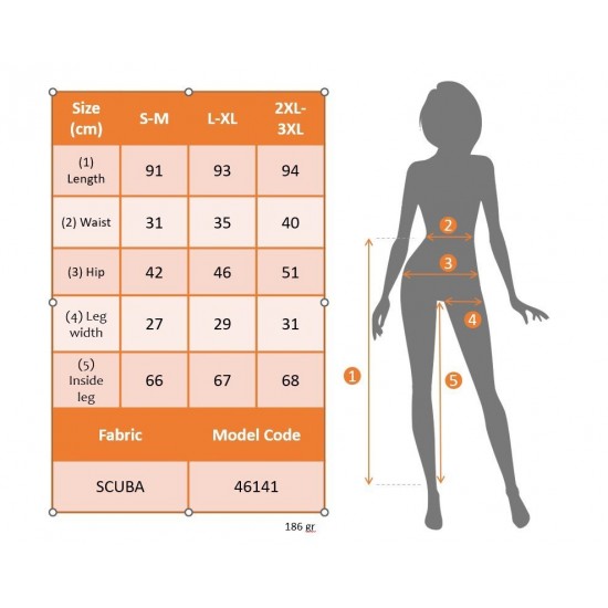 Kadın Yüksek Belli önden Fermuar Ve Nervur Detaylı Dalgıç Tayt, 29878