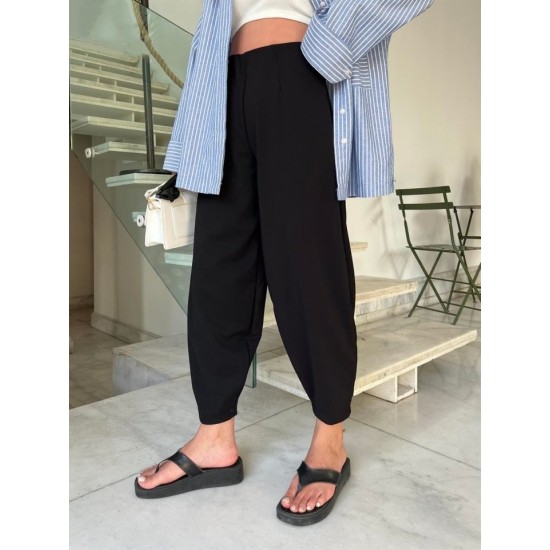 Kadın Yüksek Bel Krep Pantolon , 26806