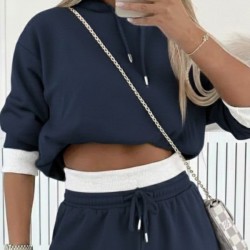 Kadın Uzun Kollu Kapşonlu Viskon Iki Iplik Füme Bluz Ve Pantolon Ikili Takım, 29885 Kadın Uzun Kollu Kapşonlu Viskon Iki Iplik Füme Bluz Ve Pantolon Ikili Takım, 29885