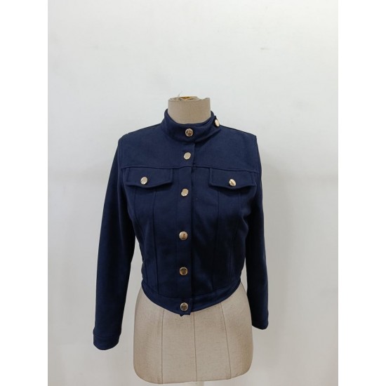 Kadın Uzun Kollu Yakadan Ve önden Düğmeli Süet Kısa Ceket, 29941 Kadın Uzun Kollu Yakadan Ve önden Düğmeli Süet Kısa Ceket, 29941