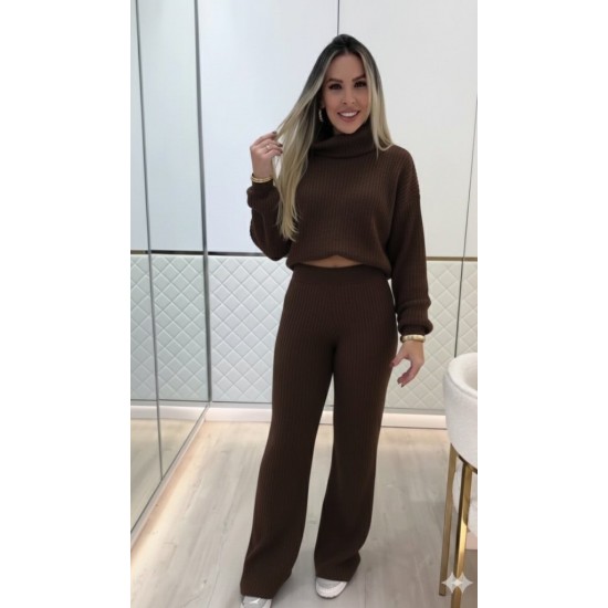 Kadın Uzun Kollu Balıkçı Yaka Kısa Triko Bluz Ve Pantolon Ikili Takım, 29958 Kadın Uzun Kollu Balıkçı Yaka Kısa Triko Bluz Ve Pantolon Ikili Takım, 29958