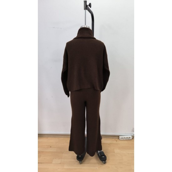 Kadın Uzun Kollu Balıkçı Yaka Kısa Triko Bluz Ve Pantolon Ikili Takım, 29958 Kadın Uzun Kollu Balıkçı Yaka Kısa Triko Bluz Ve Pantolon Ikili Takım, 29958