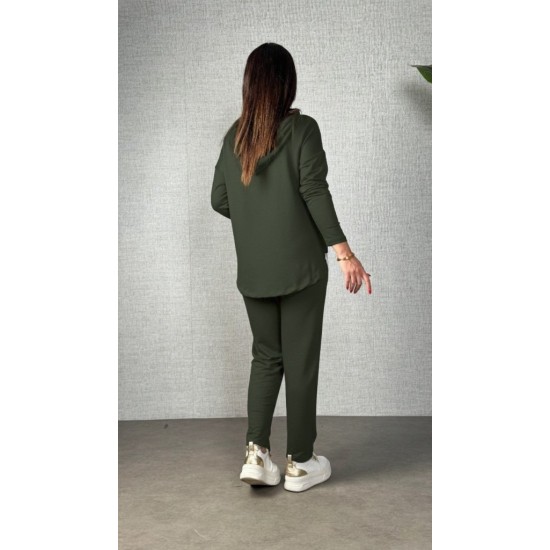 Kadın Uzun Kollu Kapşonlu Bağcıklı Viskon Iki Iplik Bluz Ve Pantolon Ikili Takım, 29953 Kadın Uzun Kollu Kapşonlu Bağcıklı Viskon Iki Iplik Bluz Ve Pantolon Ikili Takım, 29953