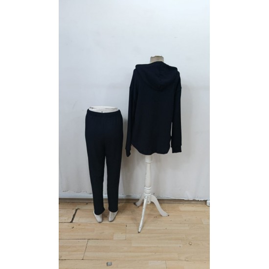 Kadın Uzun Kollu Kapşonlu Meloni Bluz Ve Pantolon Ikili Takım , 29951