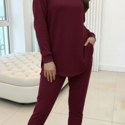 Kadın Uzun Kollu Kapşonlu Meloni Bluz Ve Pantolon Ikili Takım, 29949 Kadın Uzun Kollu Kapşonlu Meloni Bluz Ve Pantolon Ikili Takım, 29949