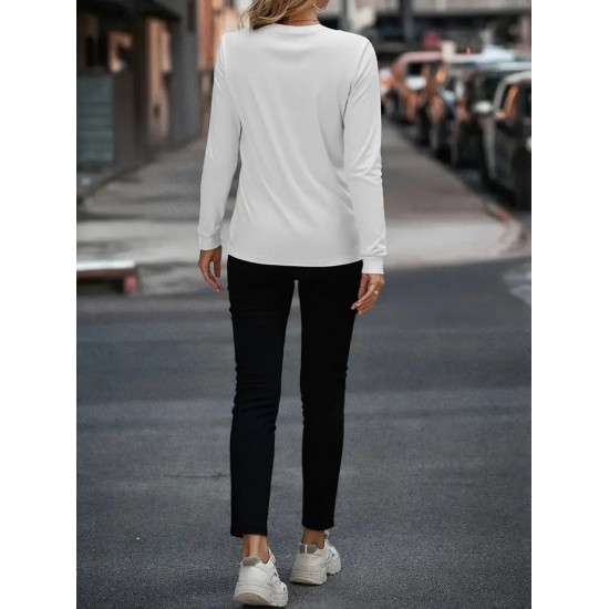 Kadın Uzun Kollu Bisiklet Yaka Cepli Viskon Iki Iplik Bluz Ve Pantolon Ikili Takım , 29966