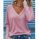 Kadın Uzun Kollu V Yakalı Dalgıç Bluz , 29978