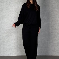 Kadın Uzun Kollu Bisiklet Yaka Viskon Iki Iplik Bluz Ve Pantolon Ikili Takım , 30034 Kadın Uzun Kollu Bisiklet Yaka Viskon Iki Iplik Bluz Ve Pantolon Ikili Takım , 30034