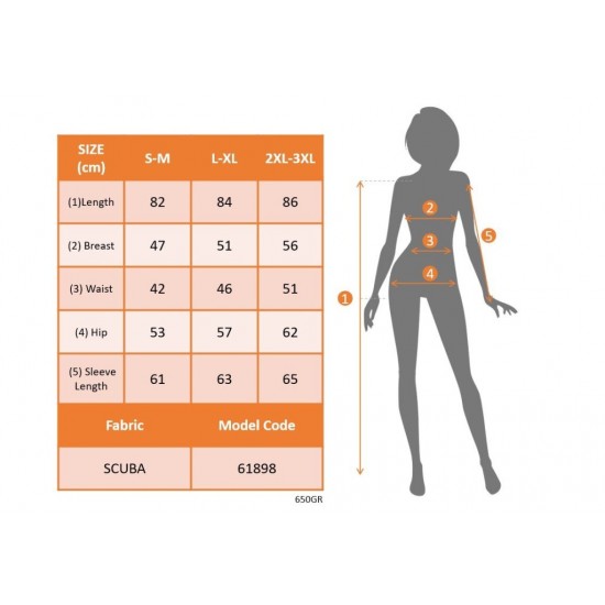 Kadın Uzun Kollu Yakalı Fermuarlı Düğme Detaylı Kısa Scuba Ceket, 30046 Kadın Uzun Kollu Yakalı Fermuarlı Düğme Detaylı Kısa Scuba Ceket, 30046