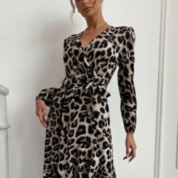 Kadın Uzun Kollu Kruvaze Yaka Yandan Bağlamalı önden Fırfır Detaylı Süprem Uzun Elbise , 30067 Kadın Uzun Kollu Kruvaze Yaka Yandan Bağlamalı önden Fırfır Detaylı Süprem Uzun Elbise , 30067