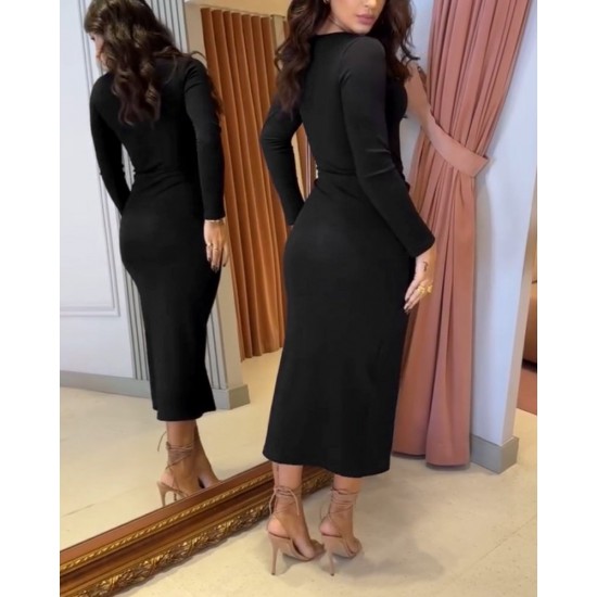 Kadın Uzun Kollu Kruvaze Yaka Yandan Toka Detaylı önden çapraz Detaylı Ottoman Elbise , 30064 Kadın Uzun Kollu Kruvaze Yaka Yandan Toka Detaylı önden çapraz Detaylı Ottoman Elbise , 30064