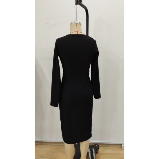 Kadın Uzun Kollu Kruvaze Yaka Yandan Toka Detaylı önden çapraz Detaylı Ottoman Elbise , 30064 Kadın Uzun Kollu Kruvaze Yaka Yandan Toka Detaylı önden çapraz Detaylı Ottoman Elbise , 30064