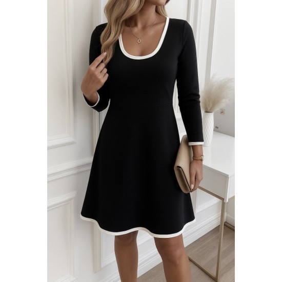 Kadın Uzun Kollu Yuvarlak Yaka Midi Viskon Iki Iplik Elbise , 30091 Kadın Uzun Kollu Yuvarlak Yaka Midi Viskon Iki Iplik Elbise , 30091