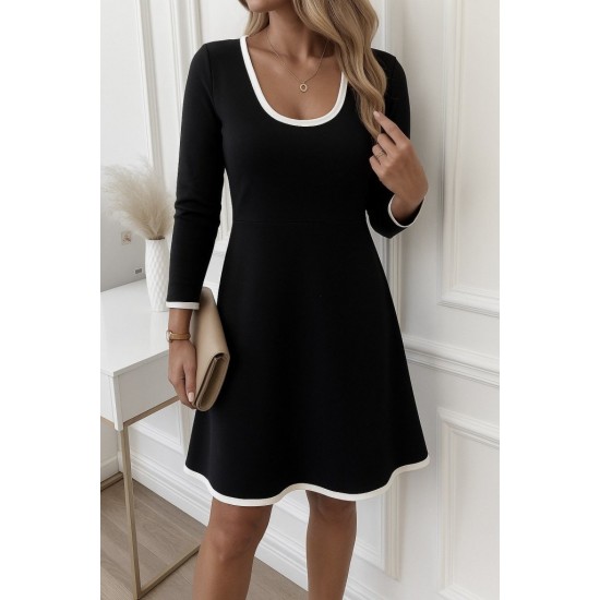 Kadın Uzun Kollu Yuvarlak Yaka Midi Viskon Iki Iplik Elbise , 30091 Kadın Uzun Kollu Yuvarlak Yaka Midi Viskon Iki Iplik Elbise , 30091