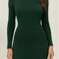 Kadın Uzun Kollu Bisiklet Yaka Taşlı Midi Kadife Elbise , 30087 Kadın Uzun Kollu Bisiklet Yaka Taşlı Midi Kadife Elbise , 30087