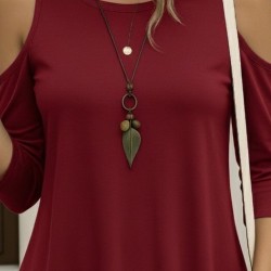 Kadın Omuzlardan Açık Sıfır Yaka Asimetrik Kesim Detay Viskon Bluz , 30083 Kadın Omuzlardan Açık Sıfır Yaka Asimetrik Kesim Detay Viskon Bluz , 30083