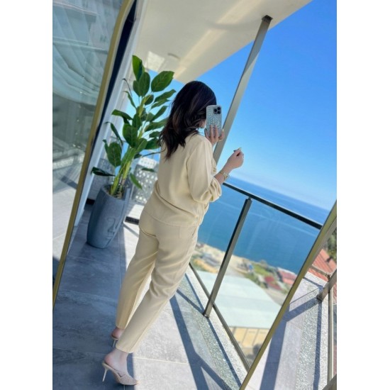 Kadın Uzun Kollu önden Fermuarlı Modal Ceket Ve Pantolon Ikili Takım , 30094 Kadın Uzun Kollu önden Fermuarlı Modal Ceket Ve Pantolon Ikili Takım , 30094