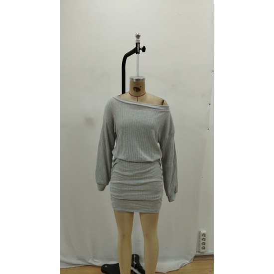 Kadın Uzun Kollu Madonna Yaka Yanlardan Büzgülü şardonlu Kaşkorse Mini Elbise, 30123 Kadın Uzun Kollu Madonna Yaka Yanlardan Büzgülü şardonlu Kaşkorse Mini Elbise, 30123