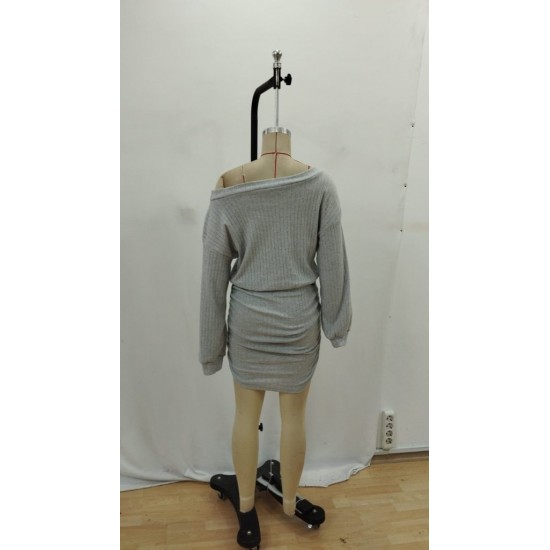 Kadın Uzun Kollu Madonna Yaka Yanlardan Büzgülü şardonlu Kaşkorse Mini Elbise, 30123 Kadın Uzun Kollu Madonna Yaka Yanlardan Büzgülü şardonlu Kaşkorse Mini Elbise, 30123