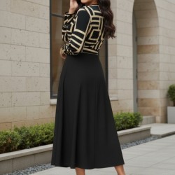 Kadın Uzun Kollu Kruvaze Yaka Dalgıç Krep Midi Boy Elbise, 30129 Kadın Uzun Kollu Kruvaze Yaka Dalgıç Krep Midi Boy Elbise, 30129