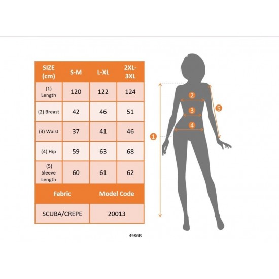 Kadın Uzun Kollu Kruvaze Yaka Dalgıç Krep Midi Boy Elbise, 30129
