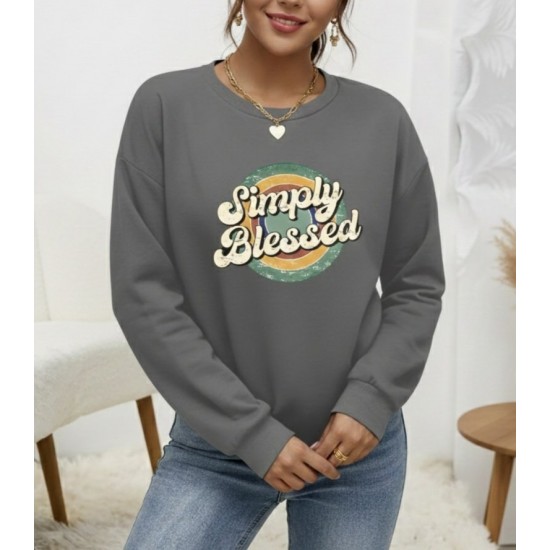 Kadın Uzun Kollu Bisiklet Yaka Viskon Iki Iplik Bluz, 30134 Kadın Uzun Kollu Bisiklet Yaka Viskon Iki Iplik Bluz, 30134