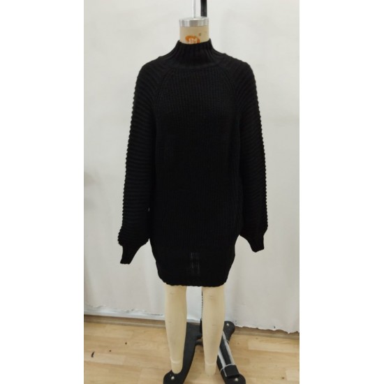 Kadın Uzun Kollu Balıkçı Yaka Mini Triko Elbise , 30140 Kadın Uzun Kollu Balıkçı Yaka Mini Triko Elbise , 30140