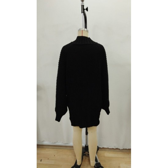 Kadın Uzun Kollu Balıkçı Yaka Mini Triko Elbise , 30140 Kadın Uzun Kollu Balıkçı Yaka Mini Triko Elbise , 30140