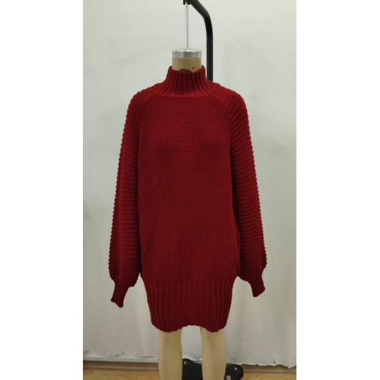 Kadın Uzun Kollu Balıkçı Yaka Mini Triko Elbise , 30139 Kadın Uzun Kollu Balıkçı Yaka Mini Triko Elbise , 30139