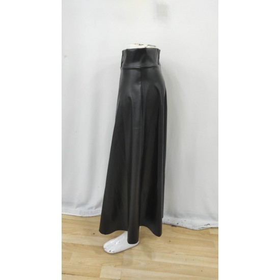 Kadın Yüksek Belli Maxi Deri Kemersiz Etek, 30143 Kadın Yüksek Belli Maxi Deri Kemersiz Etek, 30143