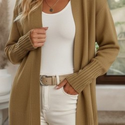 Kadın Uzun Kollu önü Açık Triko Hırka, 30150