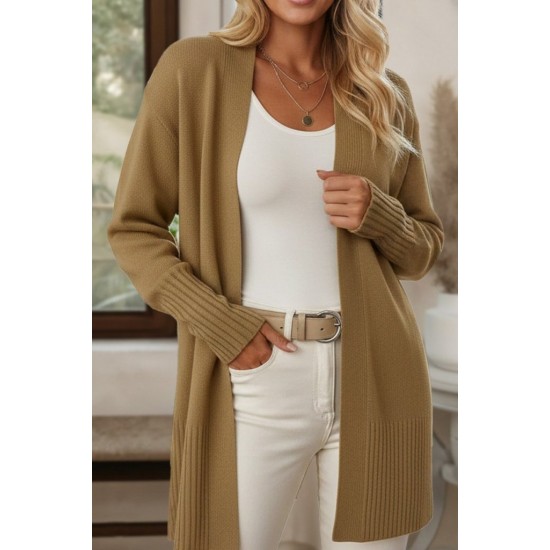 Kadın Uzun Kollu önü Açık Triko Hırka, 30150