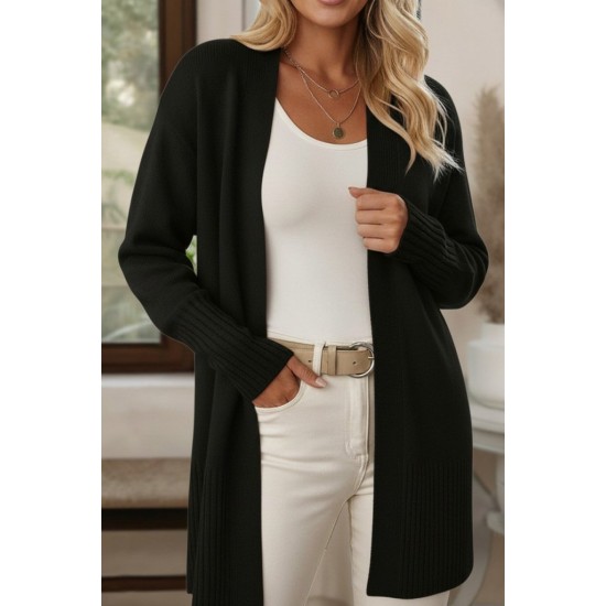 Kadın Uzun Kollu önü Açık Triko Hırka , 30149