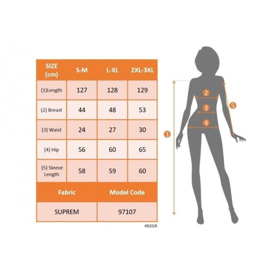 Kadın Uzun Kollu Kruvaze Yakalı çiçek Desenli Maksi Süprem Elbise, 30148
