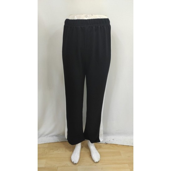 Kadın Yüksek Bel Yan şerit Detaylı Yırtmaçlı Viskon Iki Iplik Pantolon , 30147