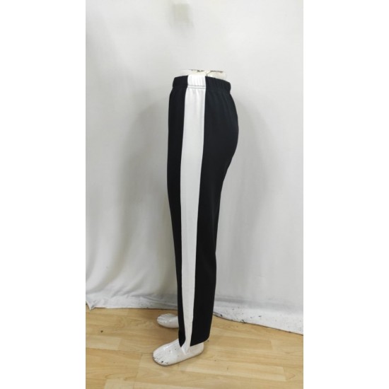 Kadın Yüksek Bel Yan şerit Detaylı Yırtmaçlı Viskon Iki Iplik Pantolon , 30147