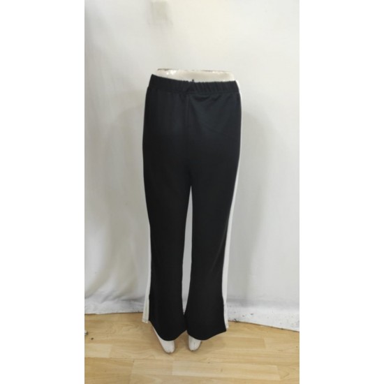 Kadın Yüksek Bel Yan şerit Detaylı Yırtmaçlı Viskon Iki Iplik Pantolon , 30147