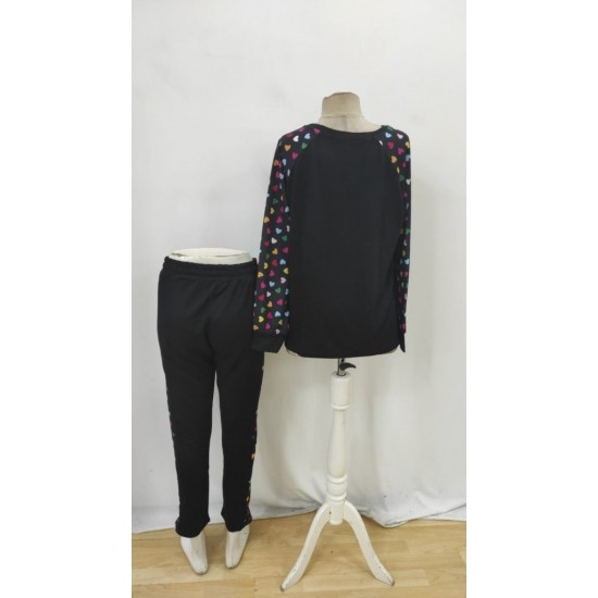 Kadın Uzun Kollu Bisiklet Yaka Desenli Viskon Iki Iplik Bluz Ve Pantolon Ikili Takım , 30167 Kadın Uzun Kollu Bisiklet Yaka Desenli Viskon Iki Iplik Bluz Ve Pantolon Ikili Takım , 30167