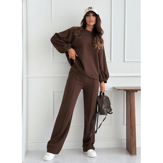 Kadın Uzun Kollu Geniş Kesim Modal Bluz Ve Pantolon Ikili Takım, 30166 Kadın Uzun Kollu Geniş Kesim Modal Bluz Ve Pantolon Ikili Takım, 30166