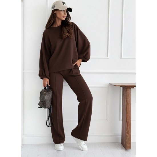 Kadın Uzun Kollu Geniş Kesim Modal Bluz Ve Pantolon Ikili Takım, 30166 Kadın Uzun Kollu Geniş Kesim Modal Bluz Ve Pantolon Ikili Takım, 30166