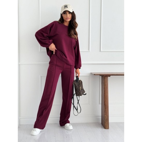 Kadın Uzun Kollu Geniş Kesim Modal Bluz Ve Pantolon Ikili Takım, 30165 Kadın Uzun Kollu Geniş Kesim Modal Bluz Ve Pantolon Ikili Takım, 30165