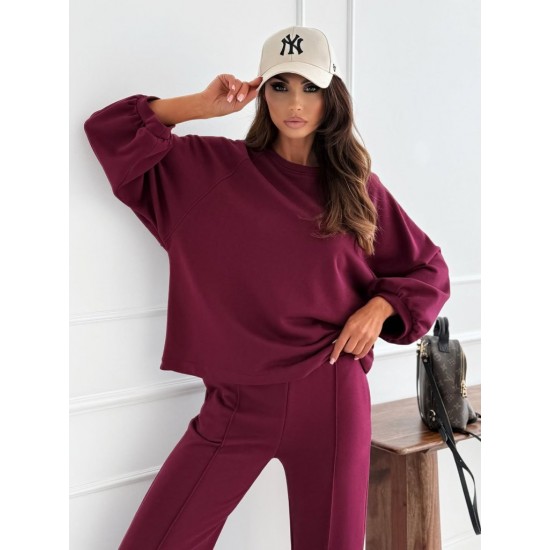 Kadın Uzun Kollu Geniş Kesim Modal Bluz Ve Pantolon Ikili Takım, 30165 Kadın Uzun Kollu Geniş Kesim Modal Bluz Ve Pantolon Ikili Takım, 30165