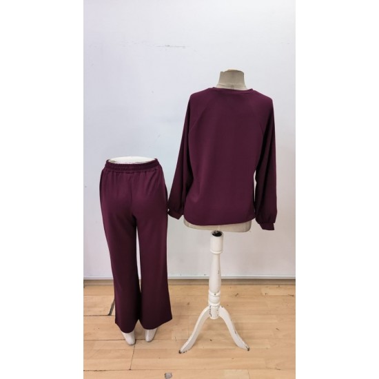 Kadın Uzun Kollu Geniş Kesim Modal Bluz Ve Pantolon Ikili Takım, 30165 Kadın Uzun Kollu Geniş Kesim Modal Bluz Ve Pantolon Ikili Takım, 30165