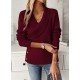 Kadın Uzun Kollu Yakalı Yandan Düğmeli Triko Bluz , 30156 Kadın Uzun Kollu Yakalı Yandan Düğmeli Triko Bluz , 30156