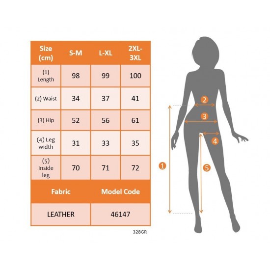 Kadın Yüksek Bel Lastikli Cepli Deri Detaylı Dalgıç Pantolon , 30180