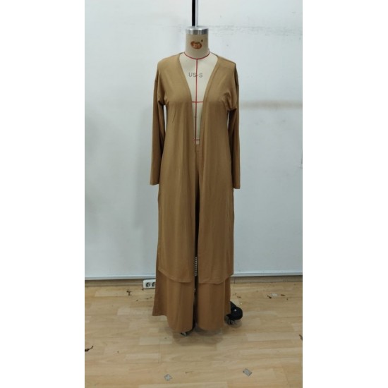 Kadın Uzun Kollu önü Açık Viskon Ceket Ve Pantolon Ikili Takım, 30184